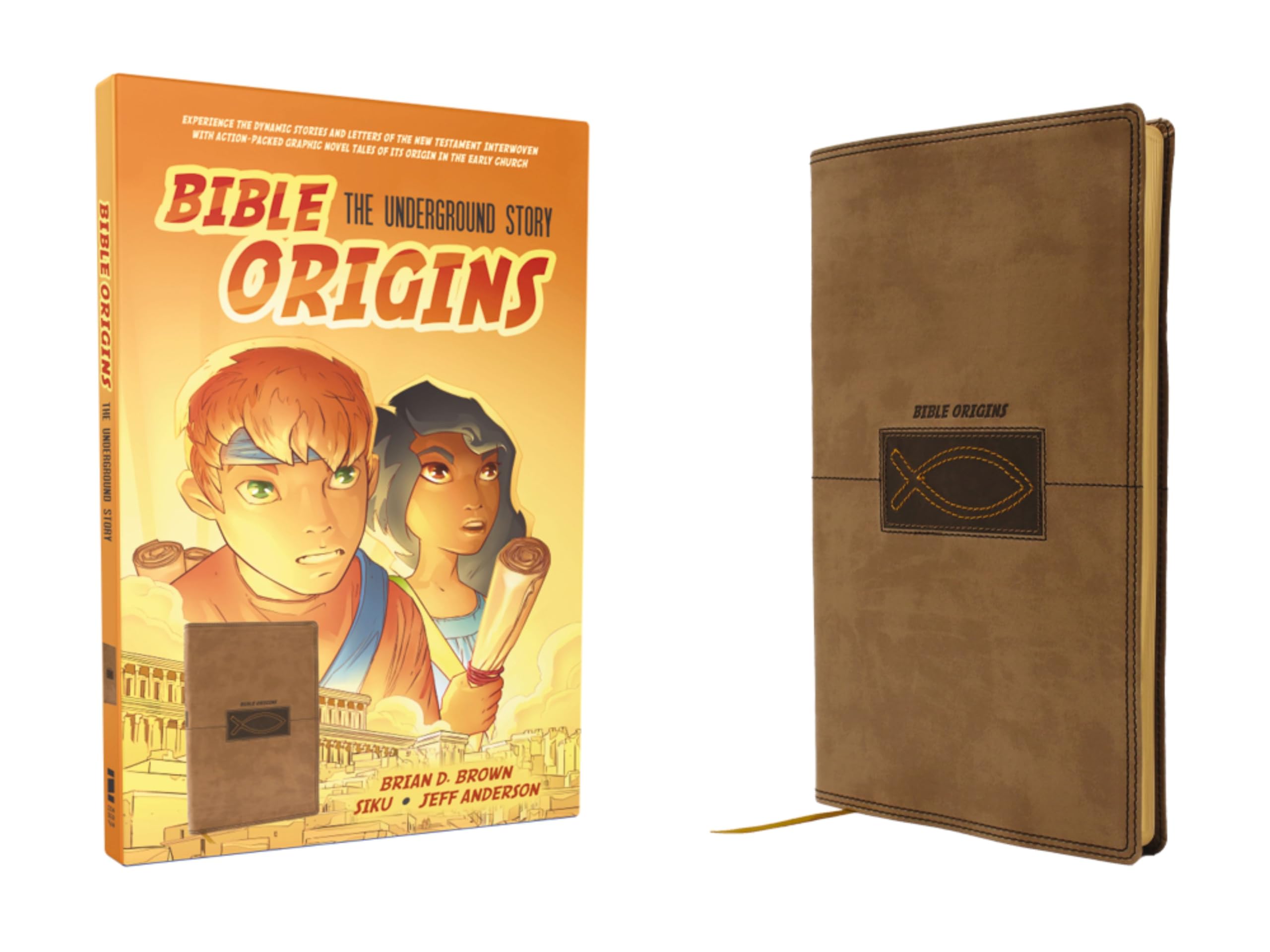 Bible Origins (Portions of the New Testament + Graphic Novel Stories), Leathersoft, Tan: The Underground Story (Best Christian Gift for Kids Ages 8+ or Teens Who Love Comic Books and Adventures) Manga