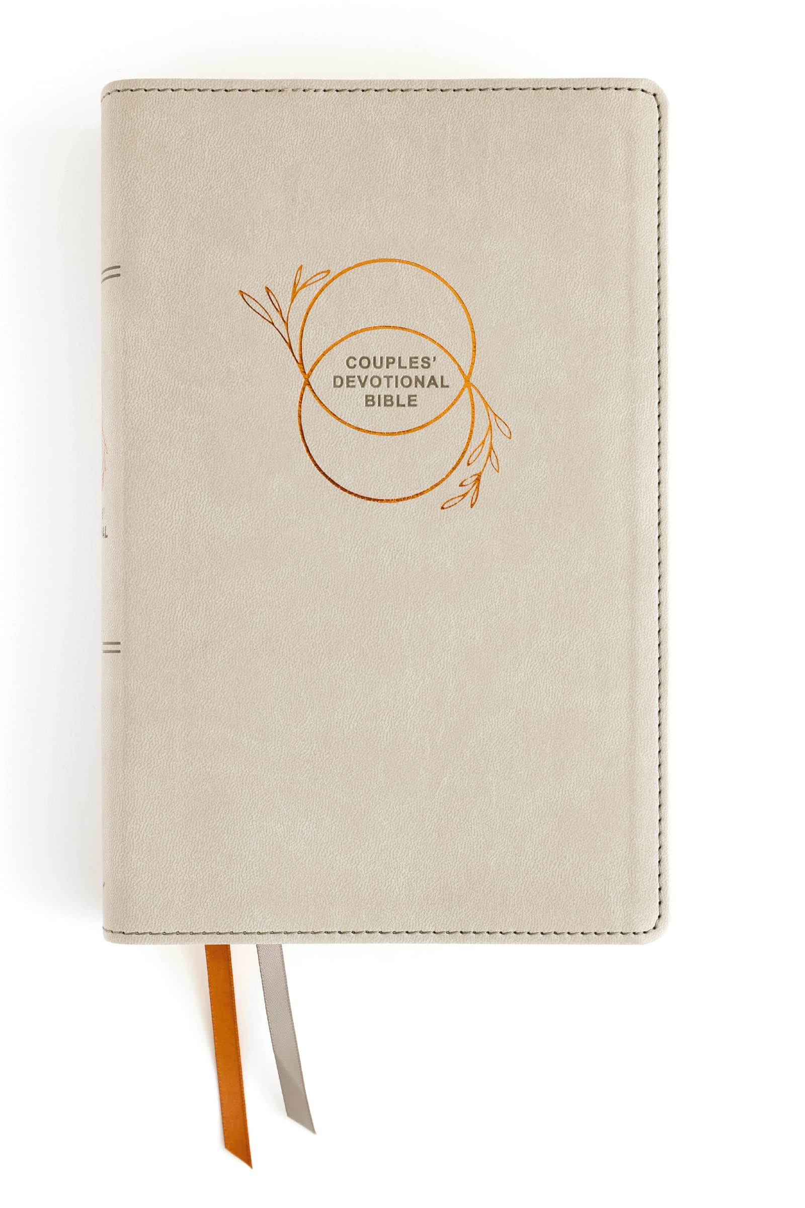 NIV, Couples' Devotional Bible (Build a Biblical Foundation for Your Marriage), Leathersoft, Stone, Comfort Print: Growing Together in Christ Partnership & Love