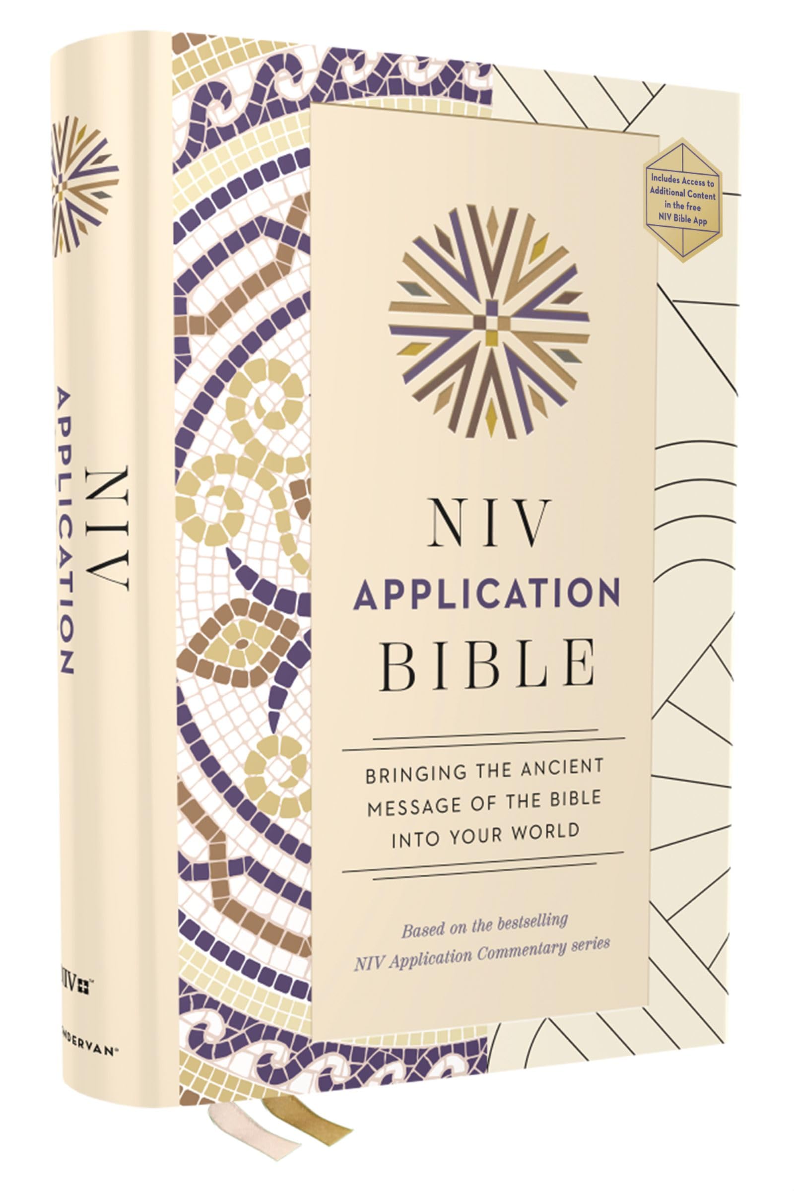 NIV Application Bible, Hardcover, Multi-Cream, Red Letter, Comfort Print Religion & Esotericism