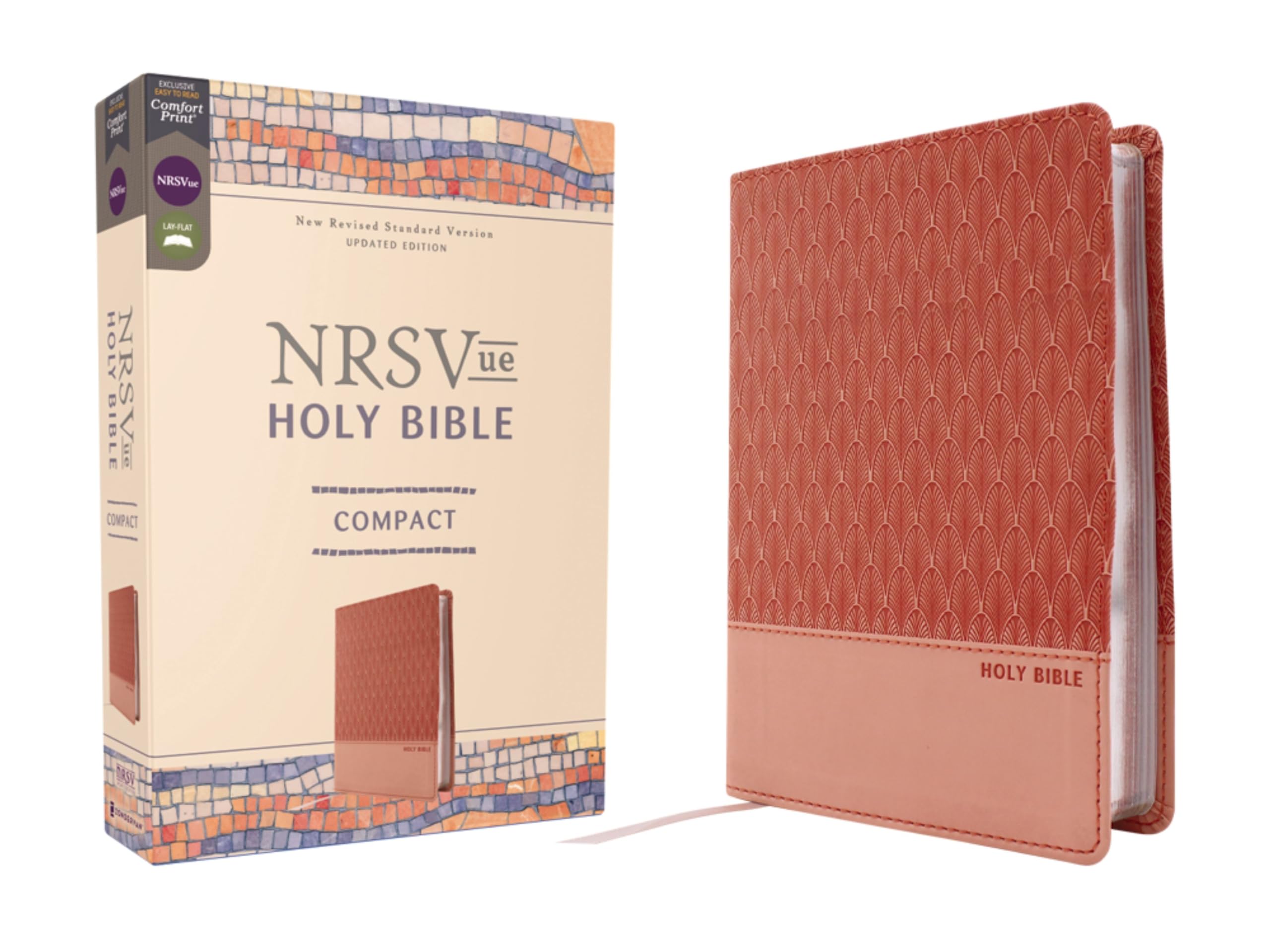 Nrsvue, Holy Bible, Compact, Leathersoft, Peach, Comfort Print Politics & History