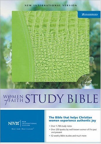 Women of Faith Study Bible: New International Version, Green Alligator, Bonded Leather Religion & Esotericism