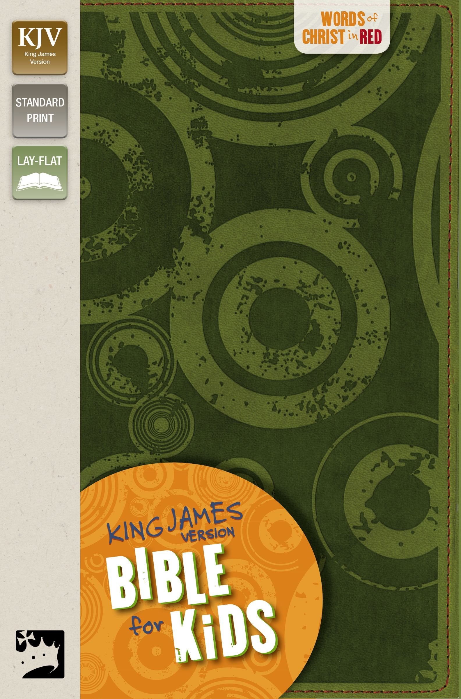 Holy Bible: King James Version Bible, Green Circles, Italian Duo-Tone, For Kids, Thinline Edition Religion & Esotericism