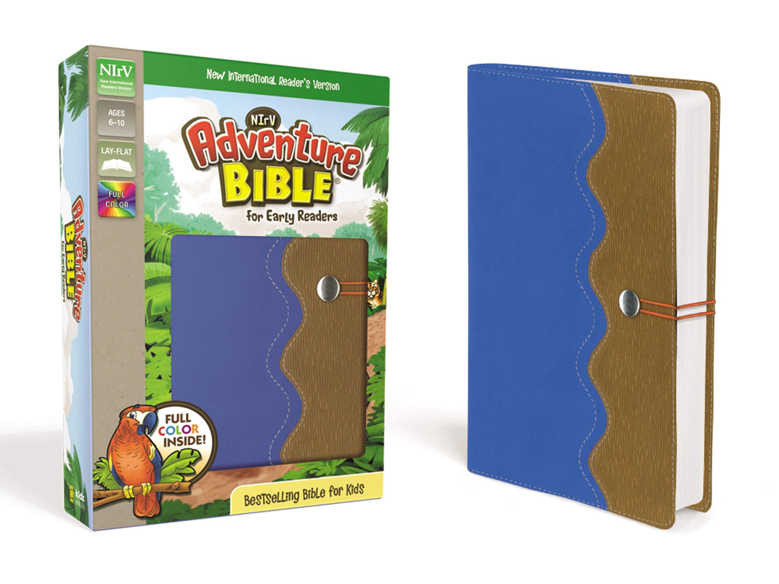 NIrV, Adventure Bible for Early Readers, Leathersoft, Blue/Tan, Full Color: New International Reader's Version, Blue/Tan, Italian Duo-Tone Study Guides