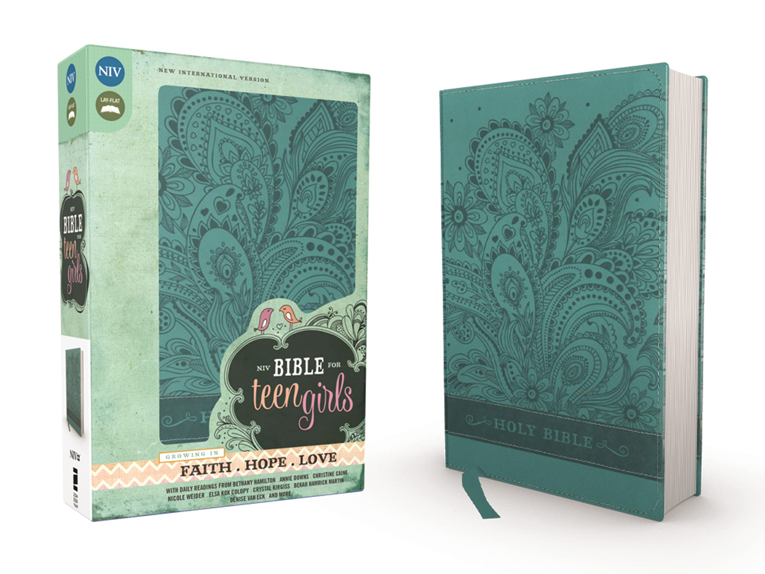 NIV, Bible for Teen Girls, Leathersoft, Blue: Growing in Faith, Hope, and Love book