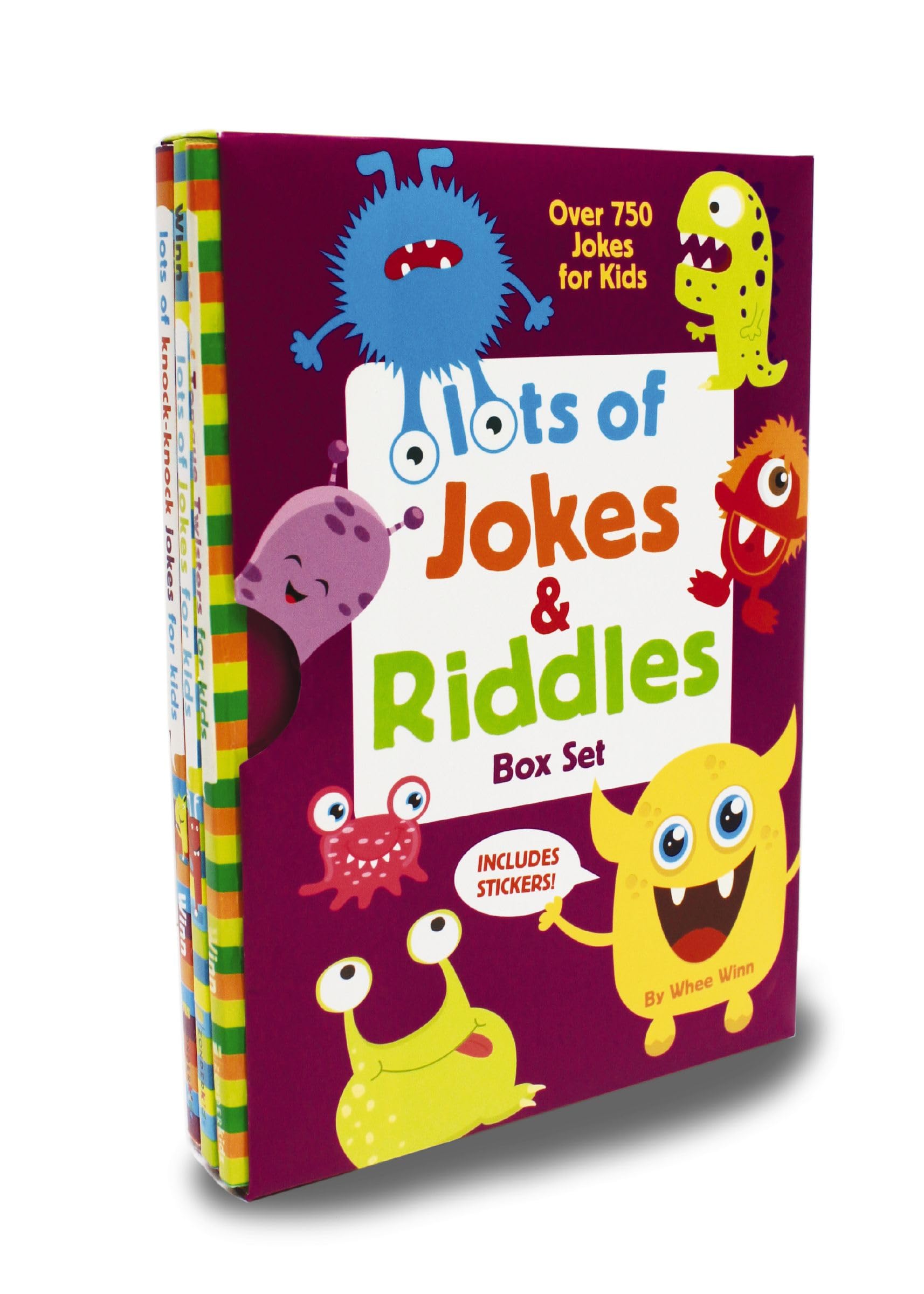 Lots of Jokes and Riddles Box Set: A Collection of Laugh Out Loud Busy Books for Children with Over 750 Jokes, Riddles, Tongue Twisters, and Puns Leisure & Fun