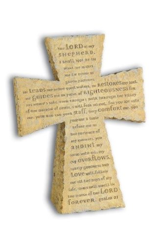 Lord Is My Shepherd Resin Standing Cross Leisure, Home & Garden