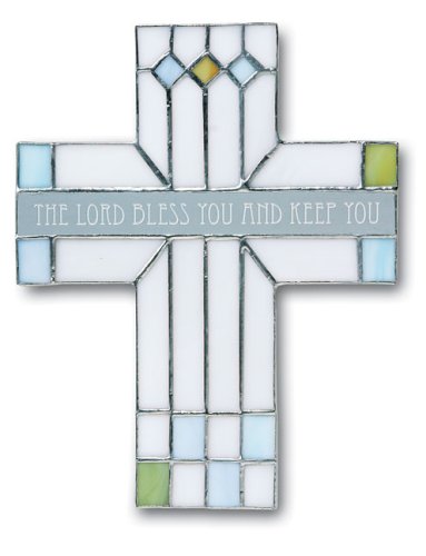 Lord Bless You Stained Glass Cross The Books