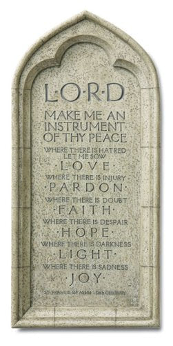 Instrument of Thy Peace Resin Plaque Books