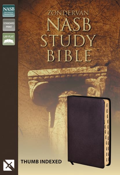 Zondervan New American Standard Bible Study Bible: Burgundy, Bonded Leather Religion & Esotericism