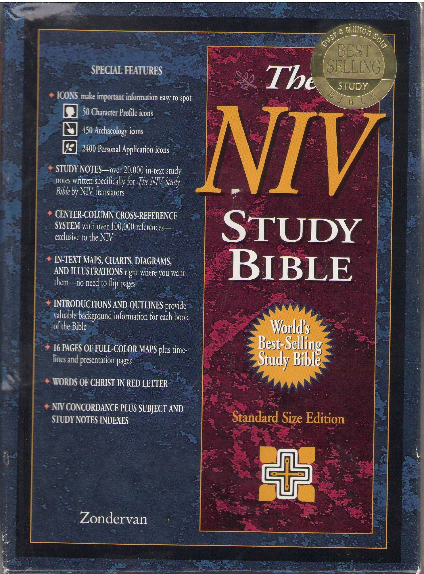Holy Bible: The Niv Study Bible/10th Anniversary Edition/Intro./Black Top-Grain Leather/Plain Religion & Esotericism