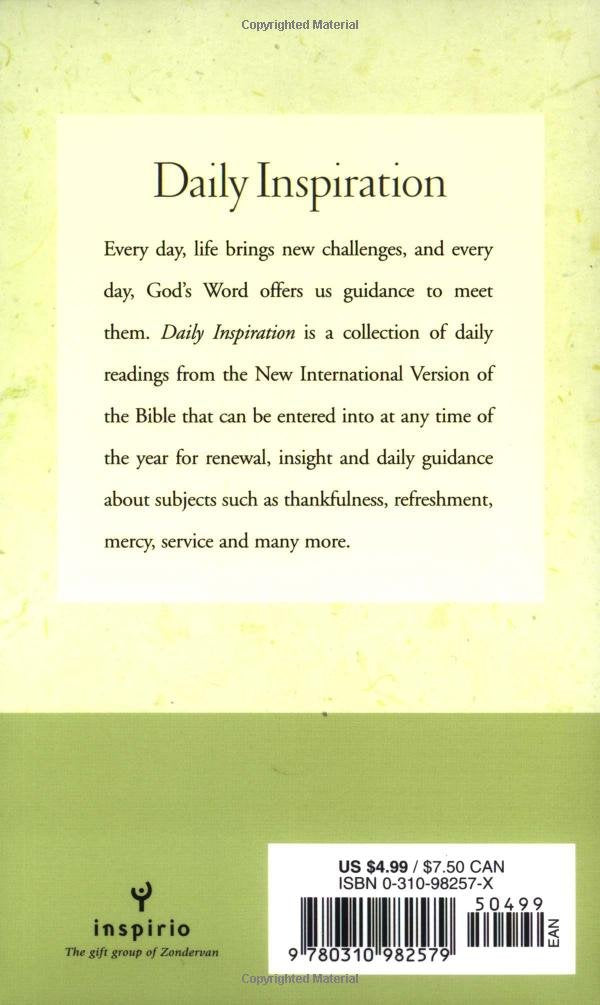 Daily Inspiration: From the New International Version book