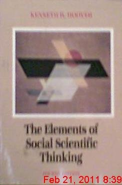 The elements of social scientific thinking Social Sciences