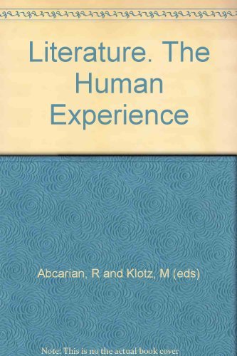 LITERATURE THE HUMAN EXPERIENCE Books