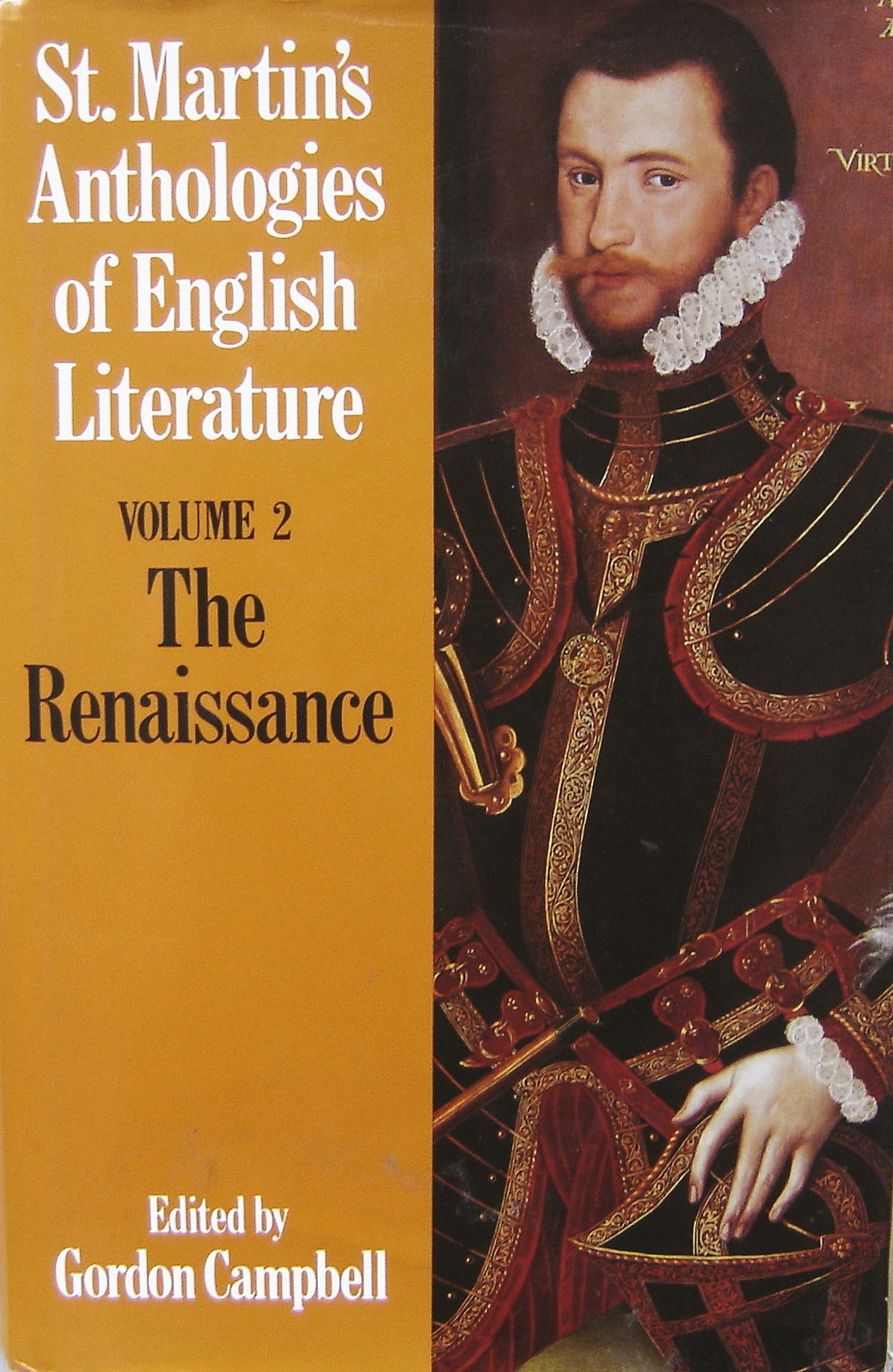 St. Martin's Anthologies of English Literature: The Renaissance 1550-1660 Contemporary literature
