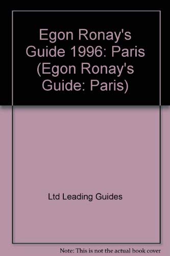 Product Image: Egon Ronay's Guide 1996: Paris (EGON RONAY'S GUIDE: PARIS)