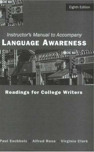 Language Awareness: Readings for College Writers Social Sciences