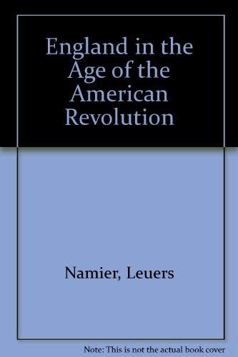 England in the Age of the American Revolution Books