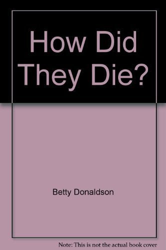 How Did They Die? Vol. 1 Books