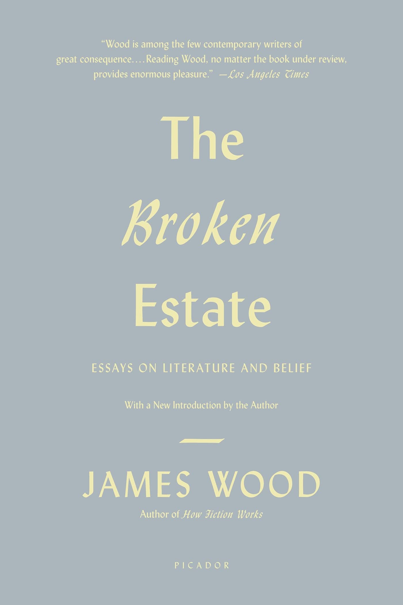 BROKEN ESTATE: Essays on Literature and Belief Essays & Short Stories