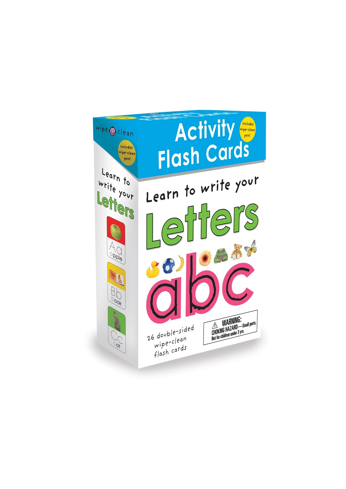 Wipe-Clean: Activity Flash Cards Letters: 26 Double-Sided Wipe-Clean Flash Cards -- Includes Pen! (Wipe Clean Activity Cards) Non-fiction