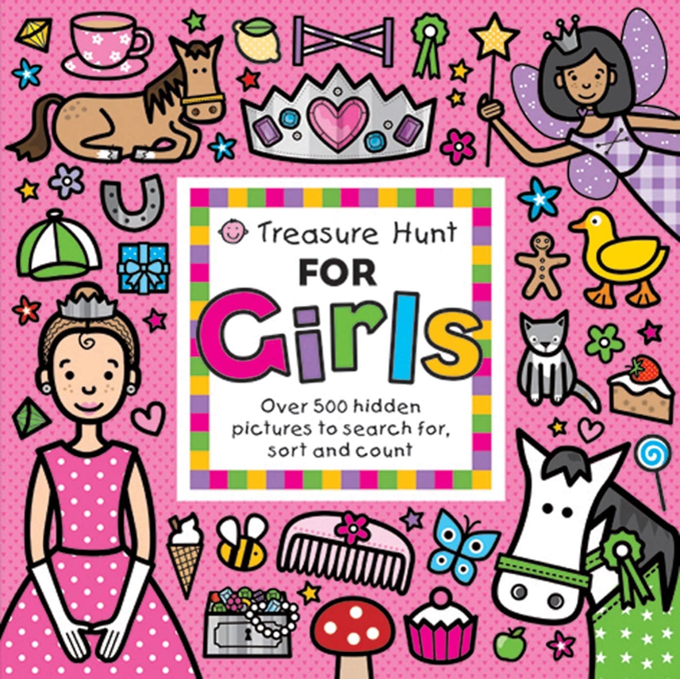 Treasure Hunt for Girls: Over 500 Hidden Pictures to Search For, Sort and Count! Non-fiction