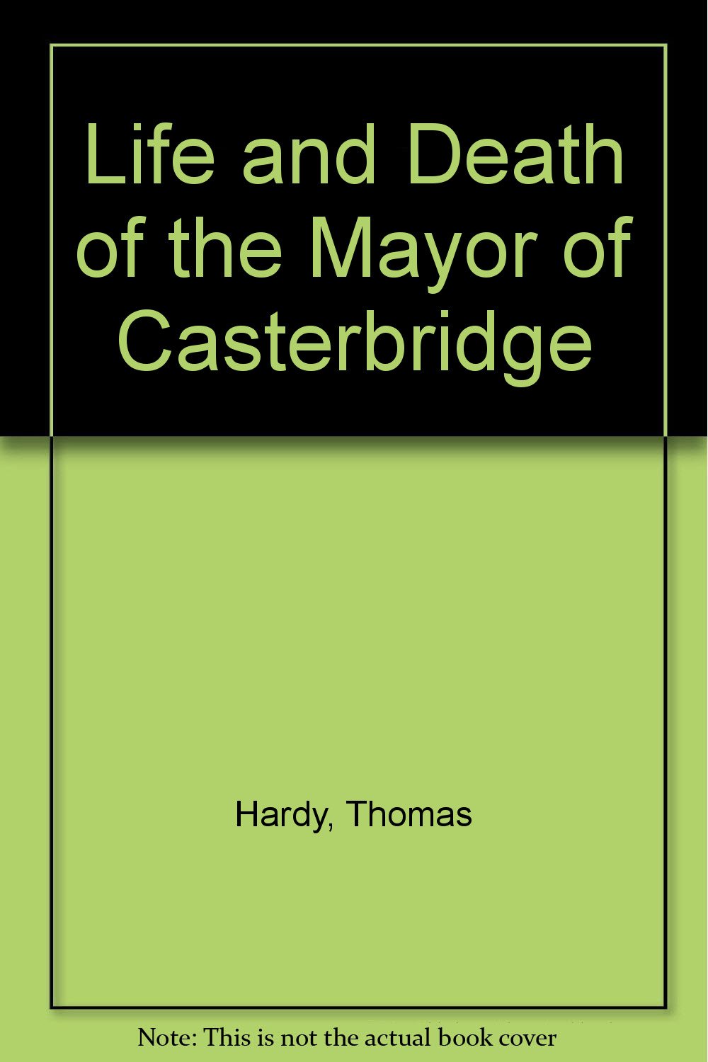 Life and Death of the Mayor of Casterbridge Contemporary literature