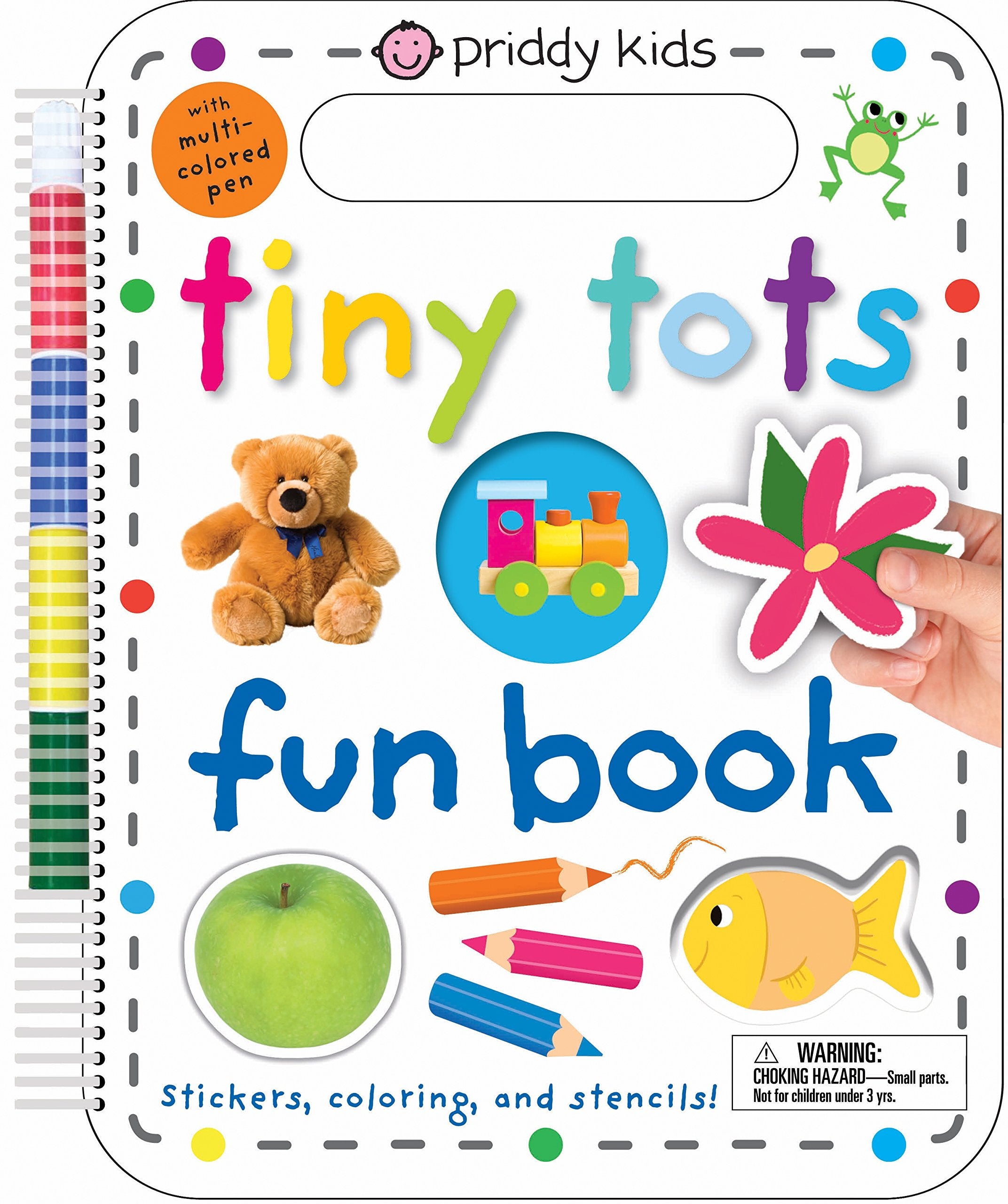 Tiny Tots Fun Book: Stickers, Coloring, and Stencils! with Multi-Colored Pen Tiptoi & Games