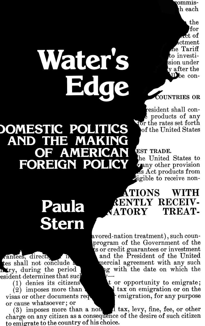 Water's Edge: Domestic Politics and the Making of American Foreign Policy (Contributions in Political Science) Law