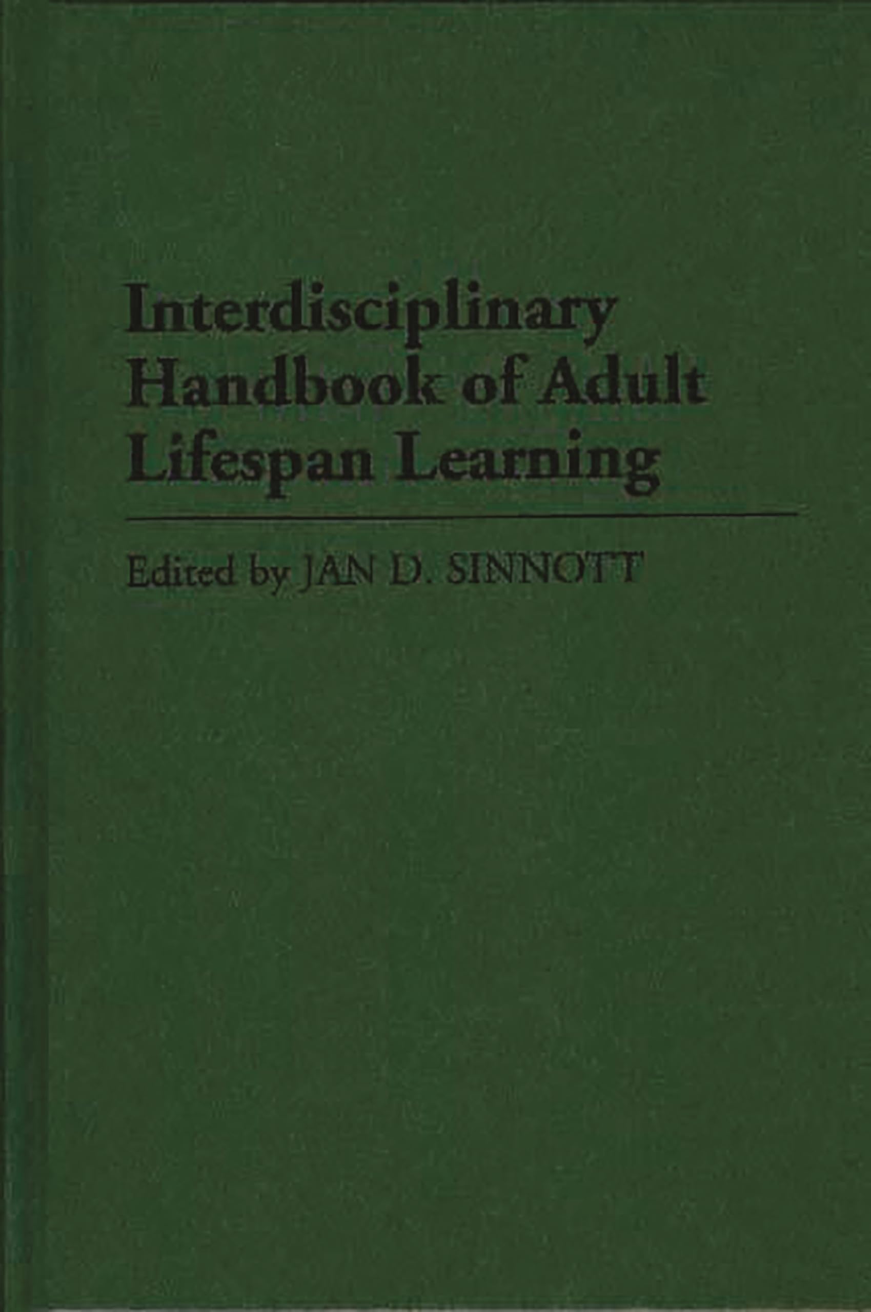 Interdisciplinary Handbook of Adult Lifespan Learning Social Sciences