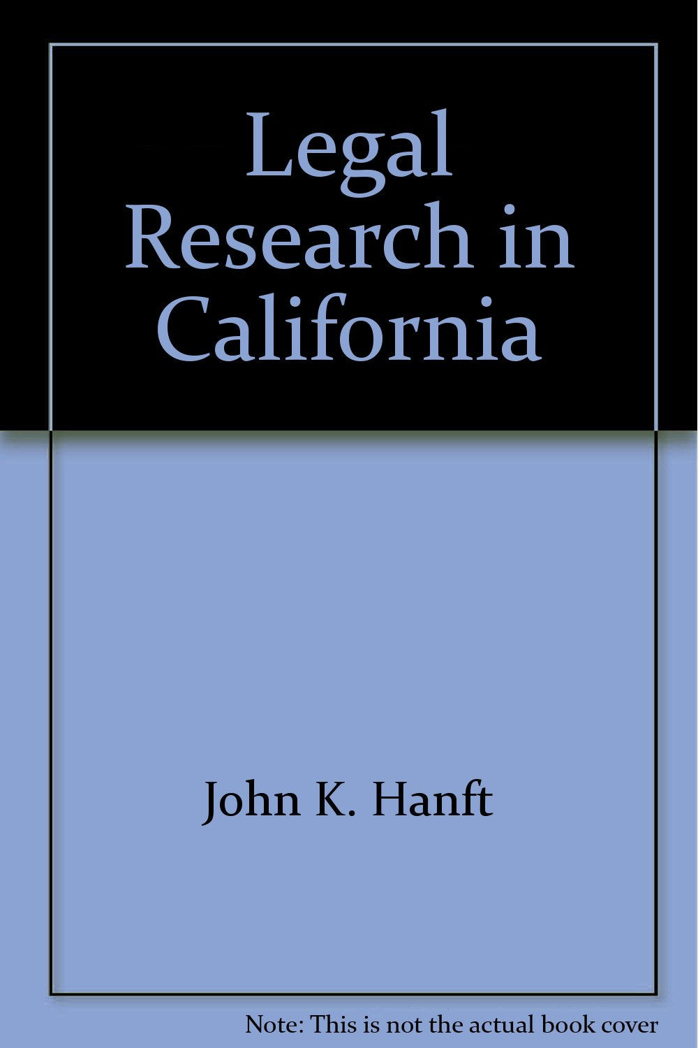 Legal Research in California Books