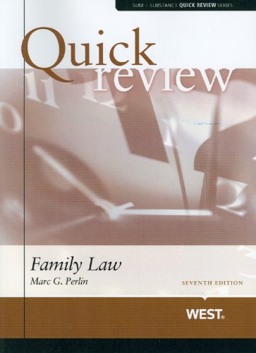 Family Law (Sum + Substance Quick Review) Law
