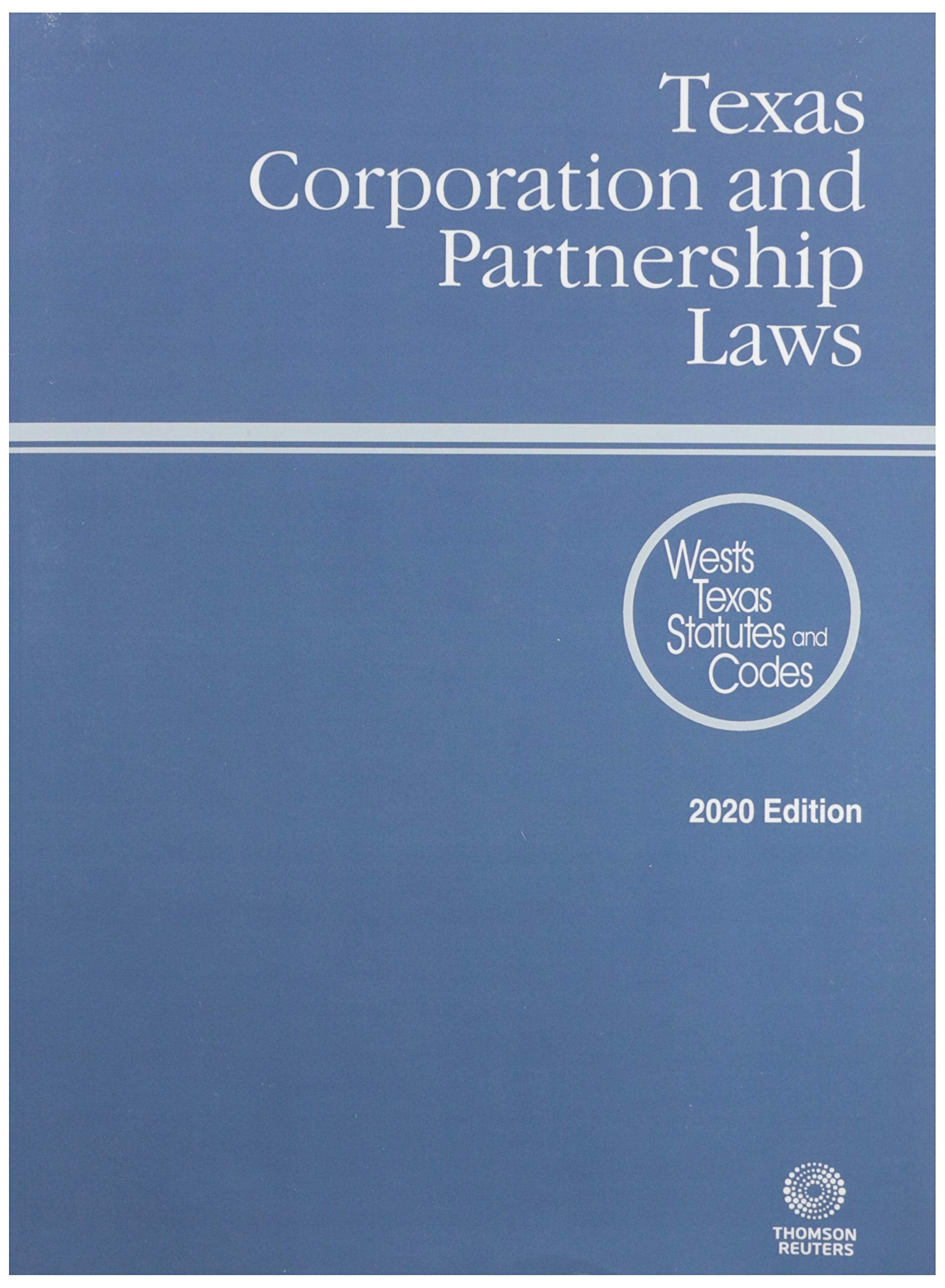 Texas Corporation and Partnership Laws 2020 Law