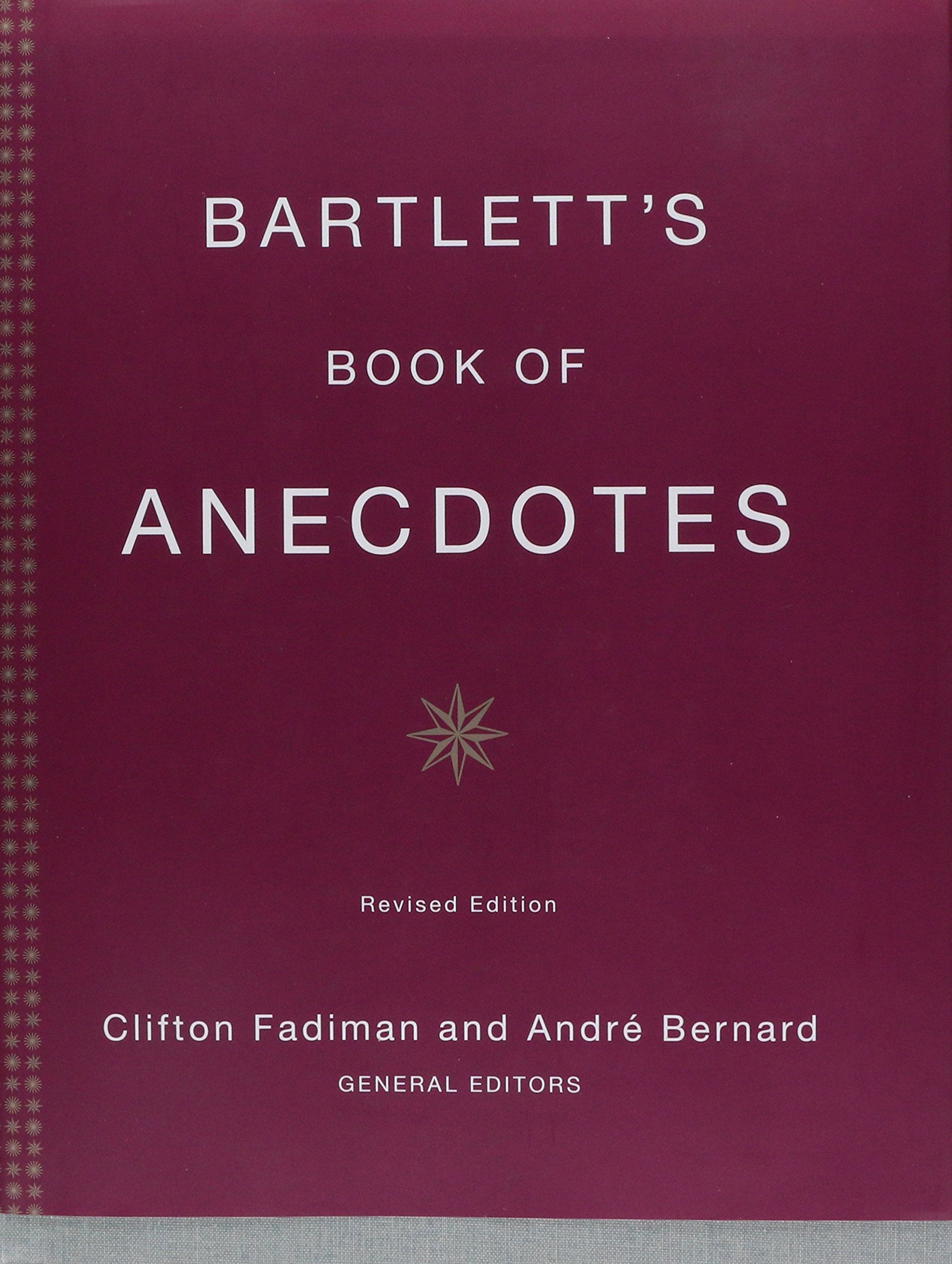 Bartlett's Book of Anecdotes Contemporary literature