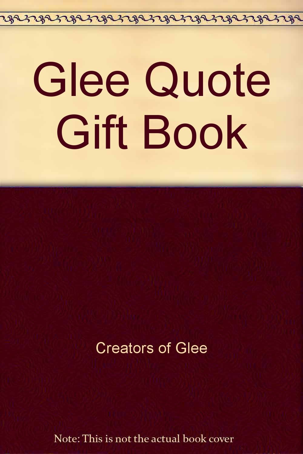 Glee Quote Gift Book Books
