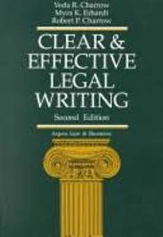 Clear and Effective Legal Wri Pb book