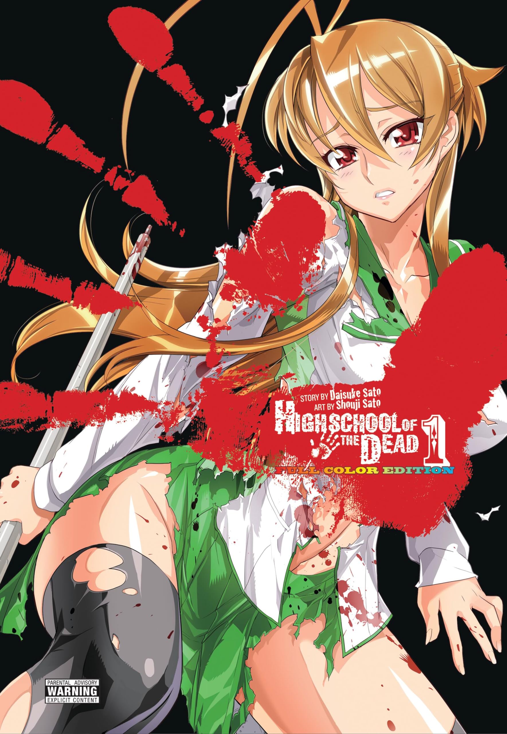 Highschool of the Dead Color Omnibus, Vol. 1: Full Color Edition (HIGH SCHOOL O/T DEAD COLOR OMNIBUS HC) Horror & Mystery