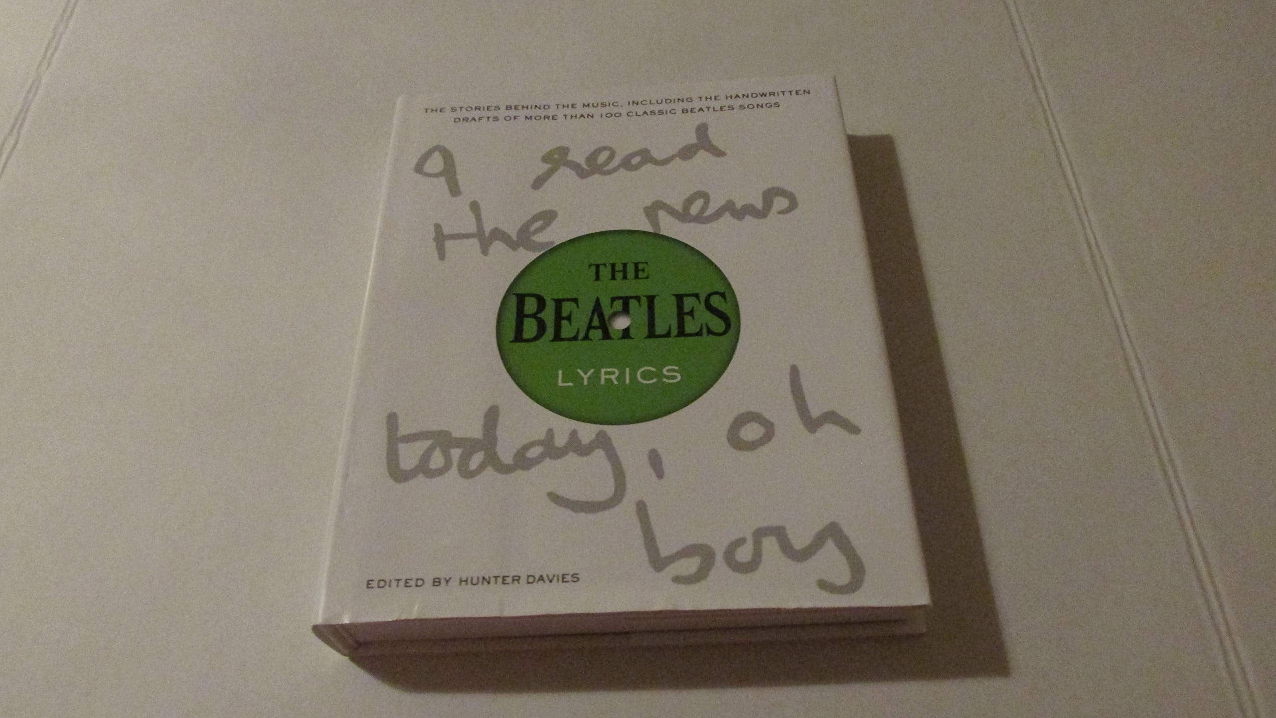 The Beatles Lyrics Arts & Music Books