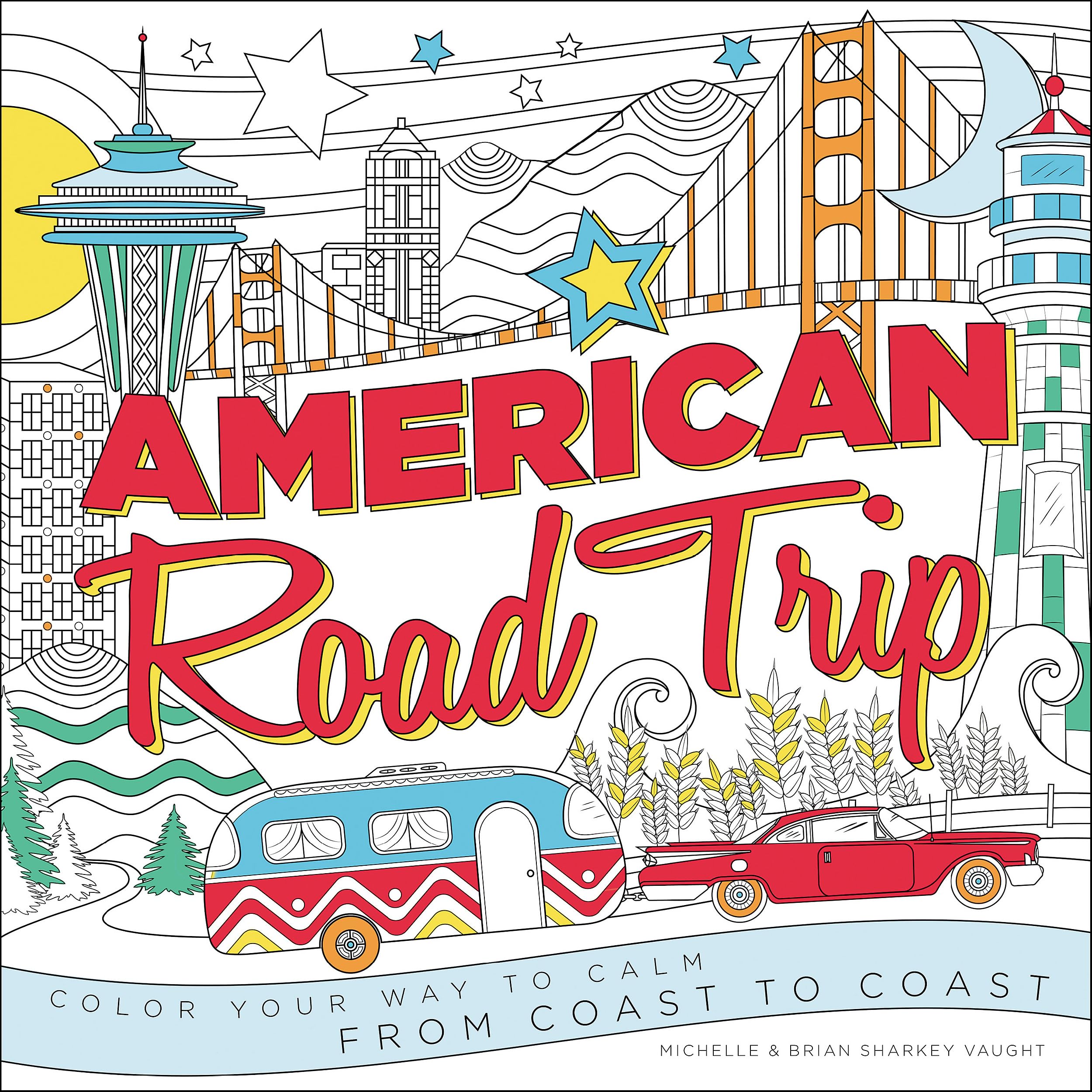 American Road Trip: Color Your Way to Calm from Coast to Coast Hobbies & Crafts