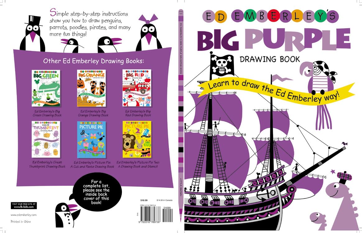 Ed Emberley's Big Purple Drawing Book (Ed Emberley's Big Series) Non-fiction