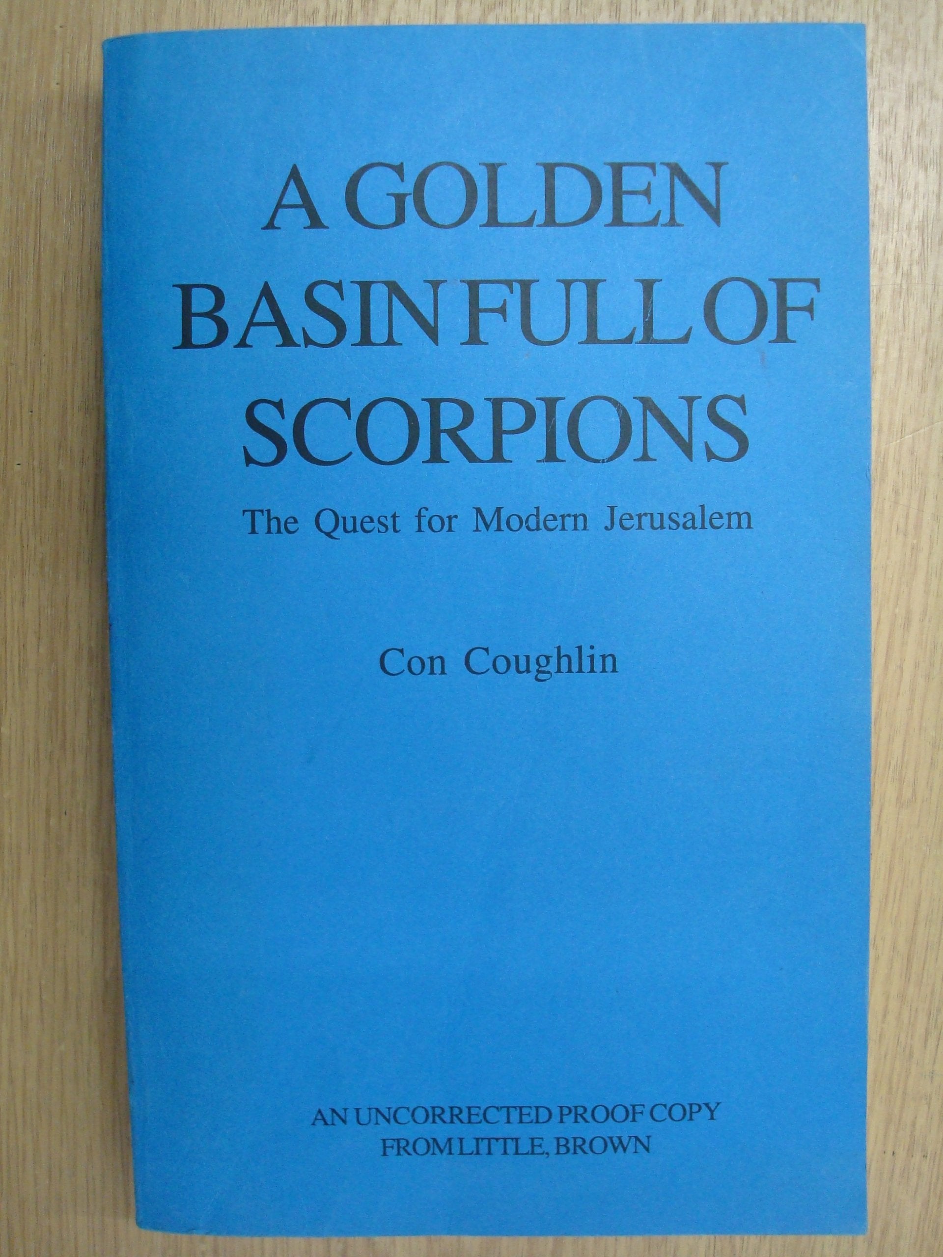 A Golden Basin Full of Scorpions Religion & Esotericism