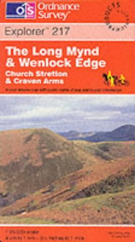 Long Mynd and Wenlock Edge, Church Stretton and Craven Arms (Explorer Maps) Maps & Plans