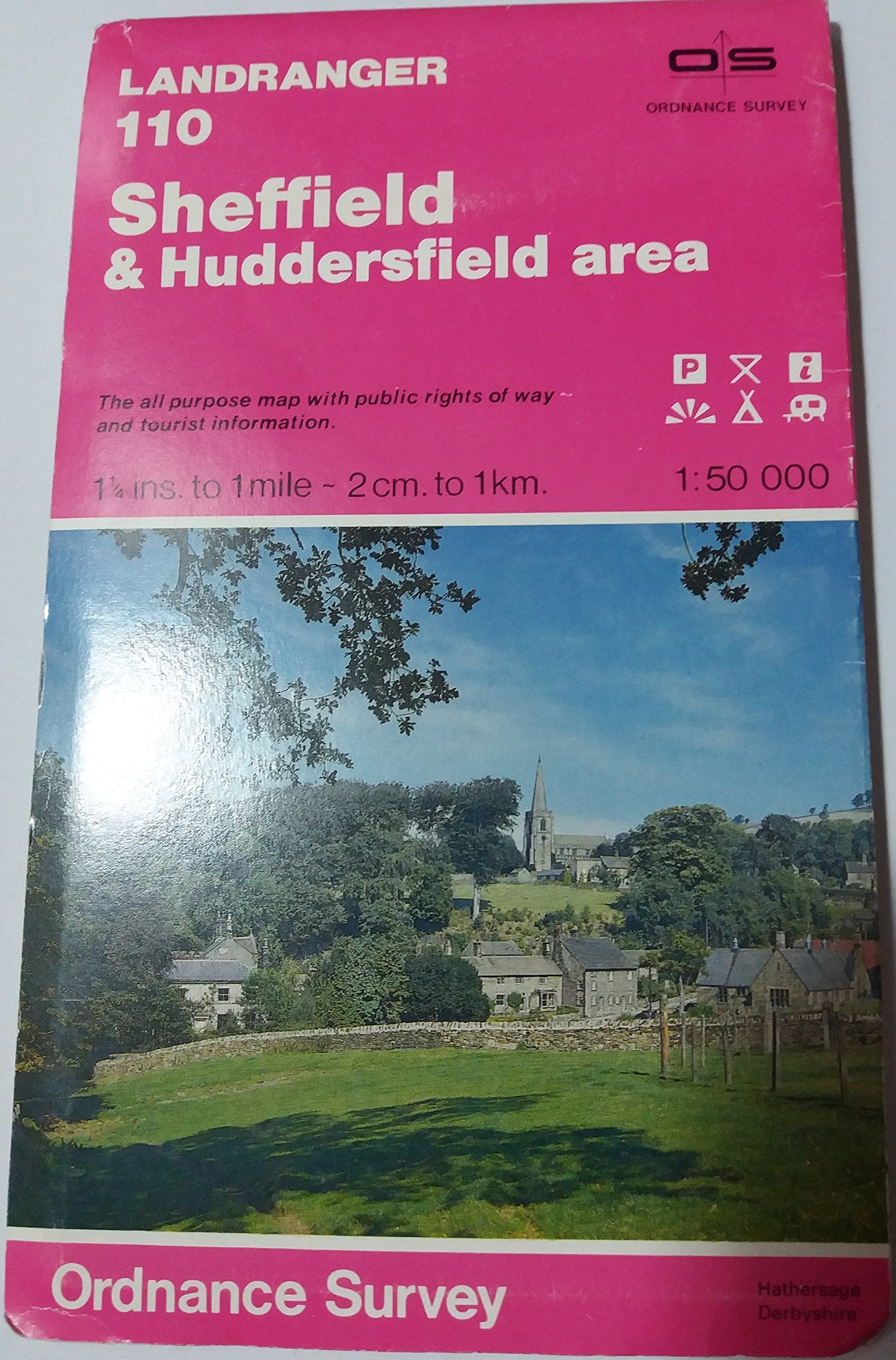 Sheffield and Huddersfield Area (Landranger Maps) Maps & Plans