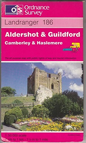 Aldershot and Guildford, Camberley and Haslemere (Landranger Maps) Maps & Plans