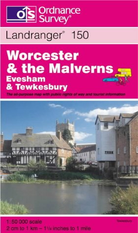 Worcester and the Malverns, Evesham and Tewkesbury (Landranger Maps) Maps & Plans
