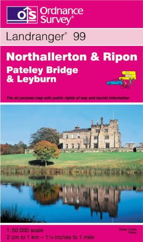 Northallerton and Ripon, Pateley Bridge and Leyburn (Landranger Maps) Maps & Plans