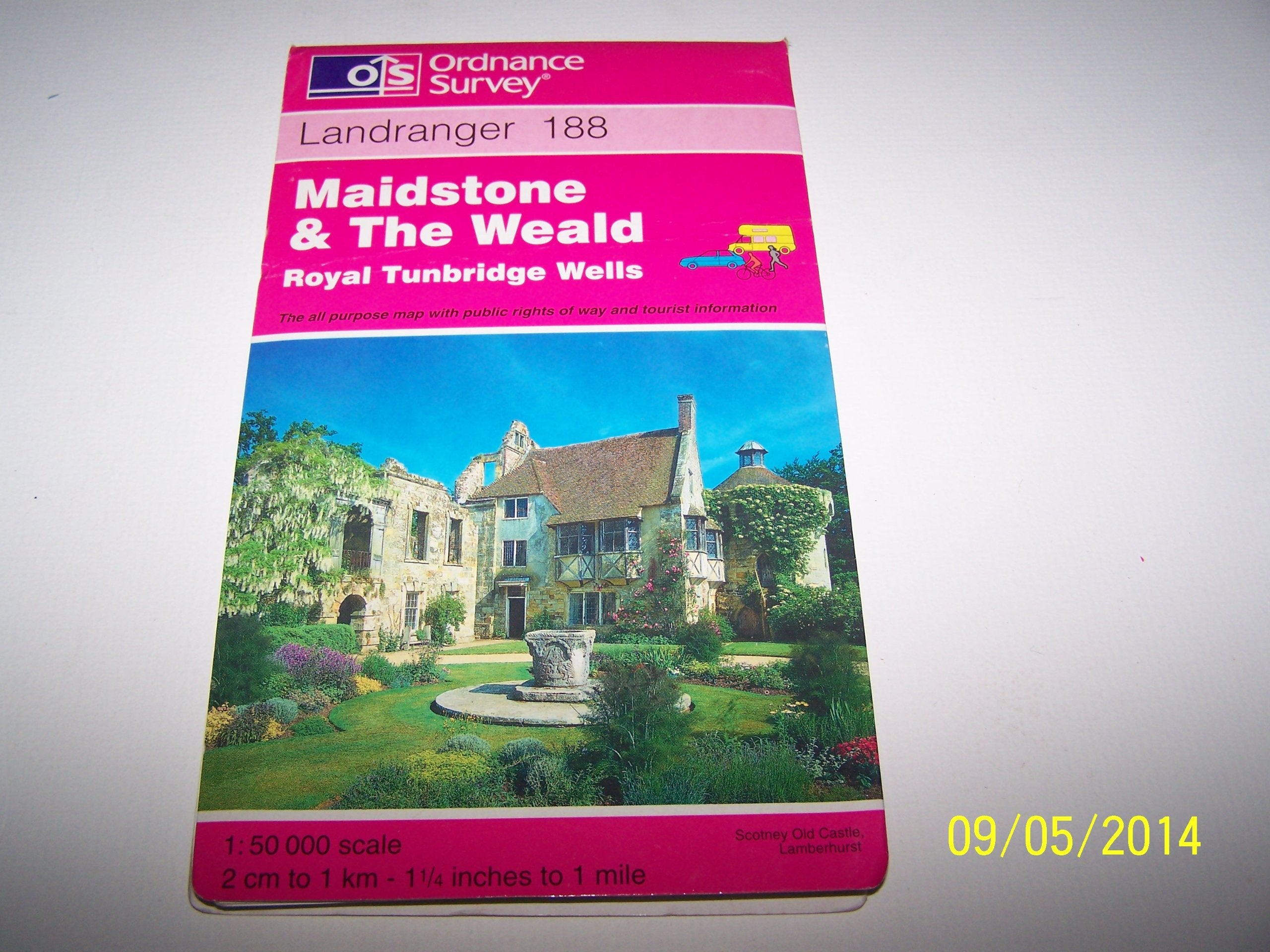 Maidstone and the Weald, Royal Tunbridge Wells (Landranger Maps) Maps & Plans