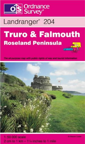 Truro and Falmouth, Roseland Peninsula (Landranger Maps) Maps & Plans