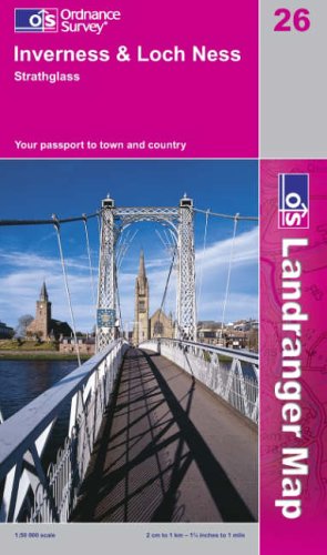 Inverness and Loch Ness, Strathglass (Landranger Maps) Maps & Plans