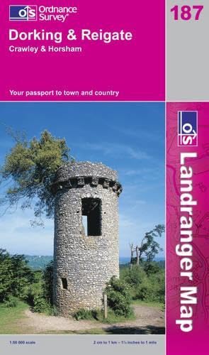 Dorking and Reigate, Crawley and Horsham (Landranger Maps) Maps & Plans