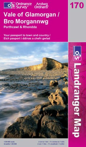 Vale of Glamorgan, Rhondda and Porthcawl (Landranger Maps) Maps & Plans